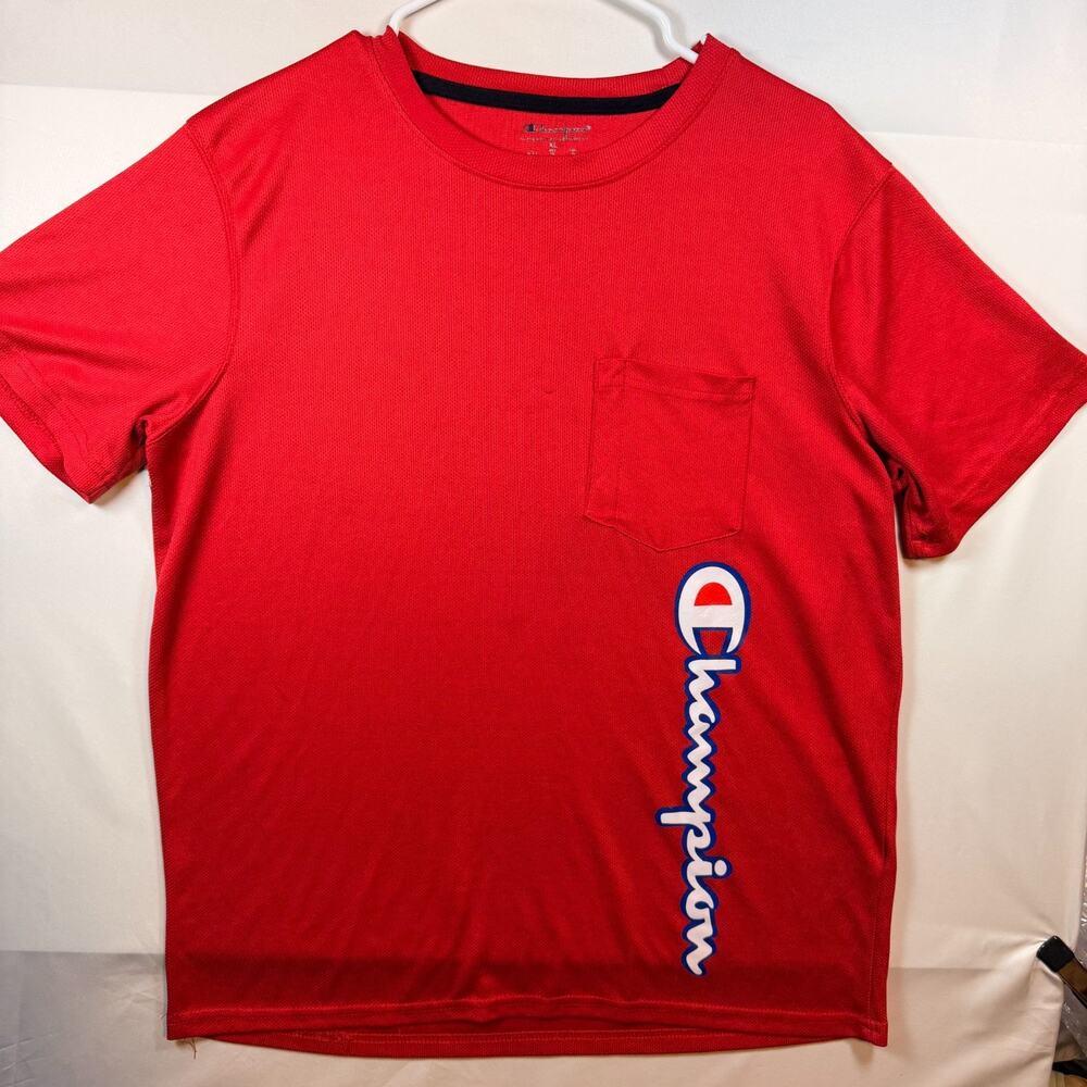 Champion Athletic wear Red Performance Pocket Mens T Shirt Size XL